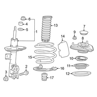Toyota OE - Front Suspension - Struts & Components