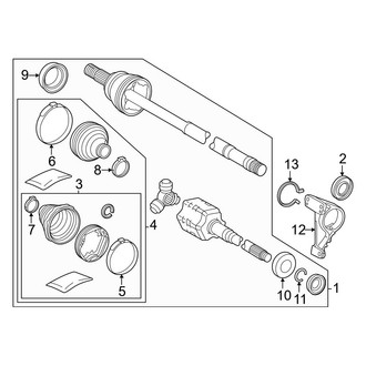 Toyota OE - Front Suspension - Drive Axles