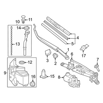 Toyota OE - Windshield - Wiper & Washer Components