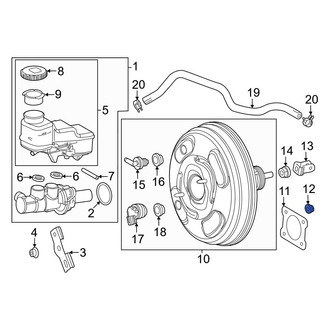 Toyota OE - Power Brake Booster Nut