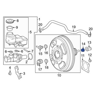 Toyota OE - Power Brake Booster Nut