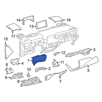 Toyota OE - Instrument Cluster Visor