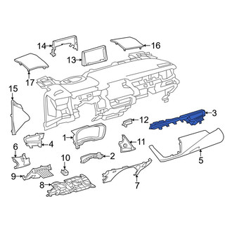 Toyota OE - Right Instrument Panel Molding