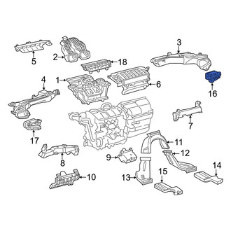 Toyota OE - Right Outer Dashboard Air Vent