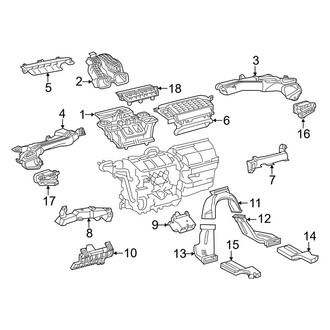 Toyota OE - Instrument Panel - Ducts