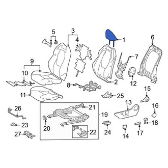 Toyota OE - Front Right Headrest
