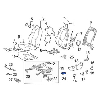 Toyota OE - Seat Track Cover