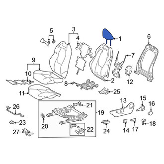 Toyota OE - Front Left Headrest