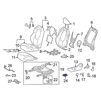 Toyota OE - Seat Track Cover