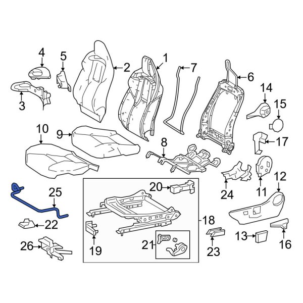 Seat Track Adjust Handle