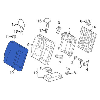 Toyota OE - Rear Right Seat Back Cushion Cover