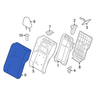 Toyota OE - Rear Left Seat Back Cushion Cover
