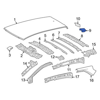 Toyota OE - Roof Header Panel Clip
