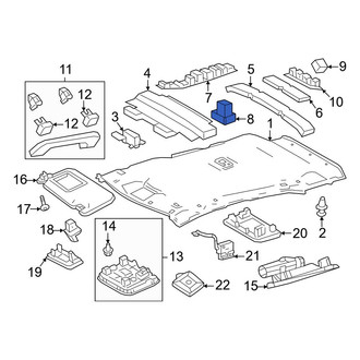 Toyota OE - Center Headliner Insulator