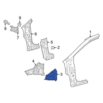 Toyota OE - Left Body A-Pillar Reinforcement Plate