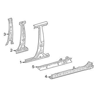 Toyota OE - Pillars, Rocker & Floor - Center Pillar & Rocker
