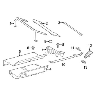 Toyota OE - Pillars, Rocker & Floor - Interior Trim (Tire Brace & Rack)