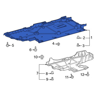 Toyota OE - Front Left Floor Pan Splash Shield