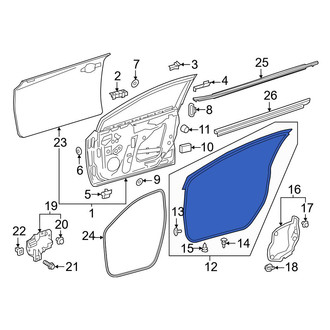 Toyota OE - Front Left Outer Door Seal