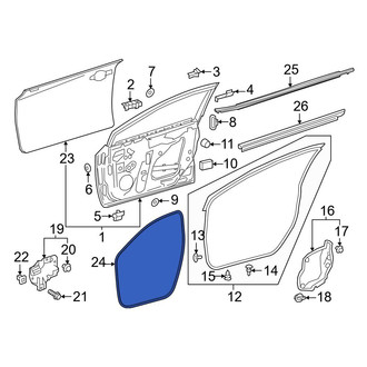 Toyota OE - Front Left Outer Door Seal