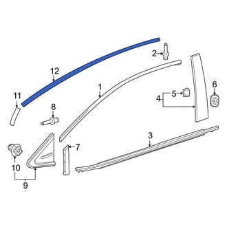 Toyota OE - Front Right Upper Black Out Tape