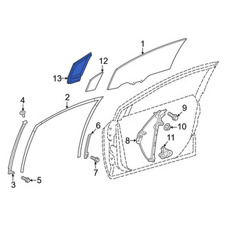 Toyota OE - Front Right Vent Window Weatherstrip