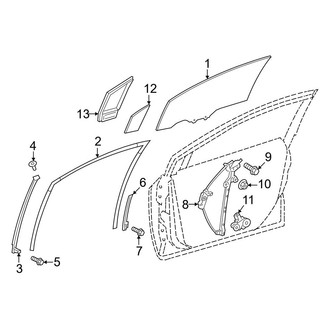Toyota OE - Front Door - Glass & Hardware