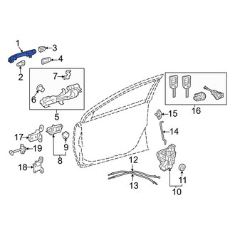 Toyota OE - Front Right Outer Exterior Door Handle