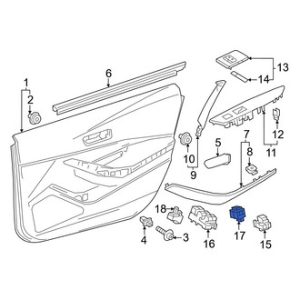 Toyota OE - Front Right Door Lock Switch
