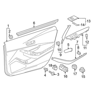 Toyota OE - Front Door - Interior Trim