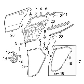 Toyota OE - Rear Door - Door & Components