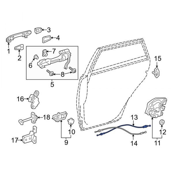 Door Latch Cable