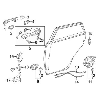 Toyota OE - Rear Door - Lock & Hardware