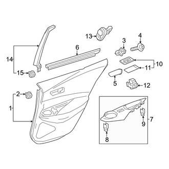 Toyota OE - Rear Door - Interior Trim