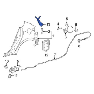 Toyota OE - Rear Left Quarter Panel Gutter