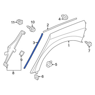 Toyota OE - Lower Wheel Arch Molding Seal