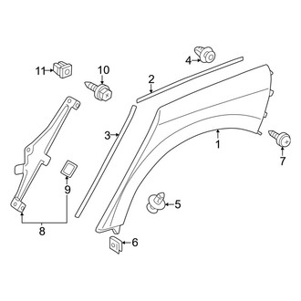 Toyota OE - Quarter Panel - Exterior Trim