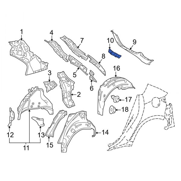 Body D-Pillar Bracket