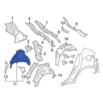 Toyota OE - Rear Right Inner Wheel Housing Side Panel