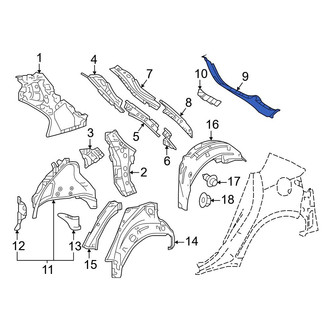 Toyota OE - Left Outer Body D-Pillar
