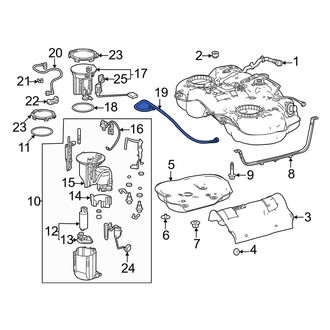Toyota OE - Fuel Return Hose