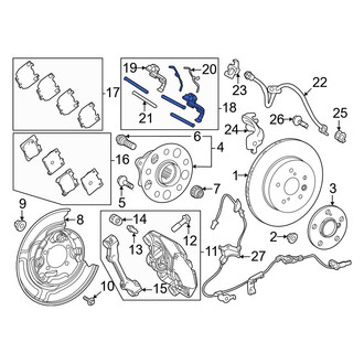 Toyota OE - Rear Disc Brake Pad Set