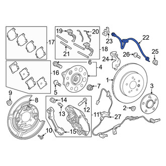 Toyota OE - Rear Brake Hydraulic Hose