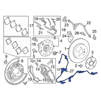 Toyota OE - Rear Left ABS Wheel Speed Sensor