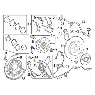 Toyota OE - Axle Hub Mounting Bolt