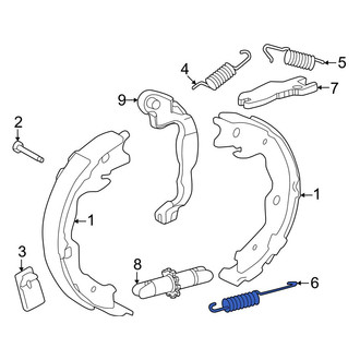 Toyota OE - Rear Lower Parking Brake Shoe Return Spring
