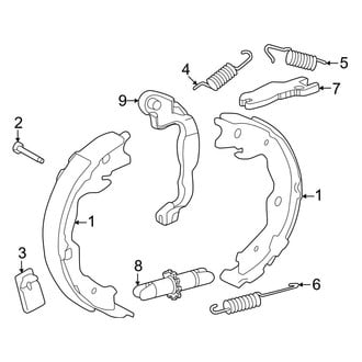 Toyota OE - Rear Suspension - Brake Components (Parking Brake)