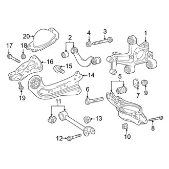 Toyota OE - Rear Suspension - Suspension Components