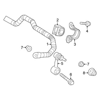 Toyota OE - Rear Suspension - Stabilizer Bar & Components