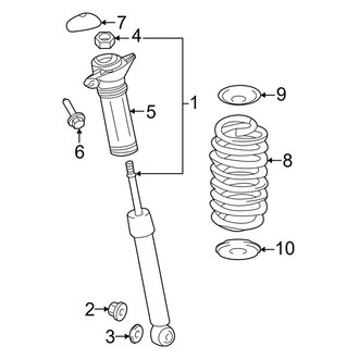 Toyota OE - Rear Suspension - Shocks & Components